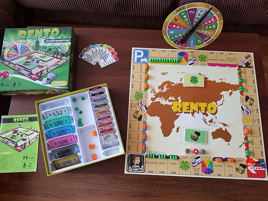 Rento Monopoly game printed version